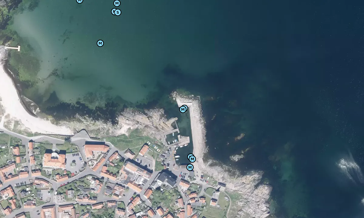 Satelite image of Sandvig Havn