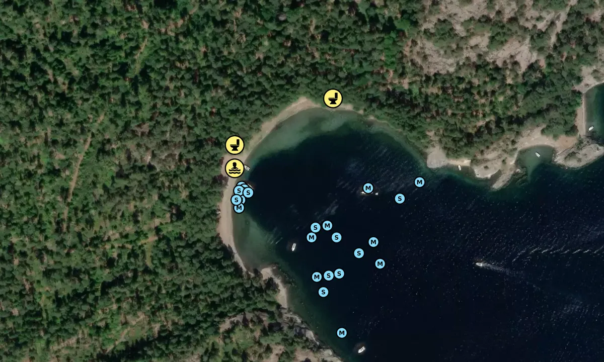 Satelite image of Sandviken - Hjältön