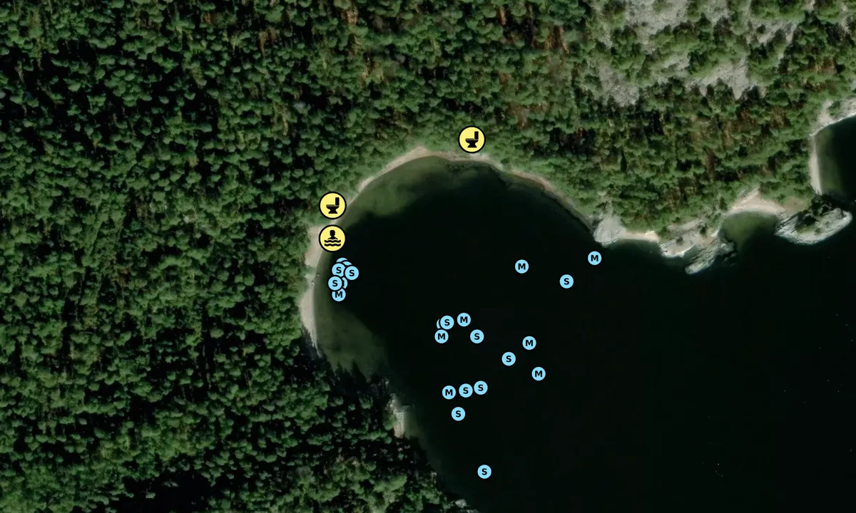 Satelite image of Sandviken - Hjältön