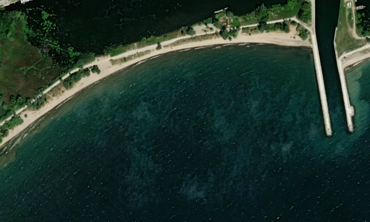 Flyfoto av SANDY BEACH