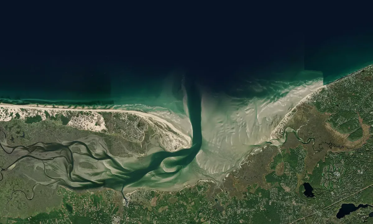 Flyfoto av Sandy Neck