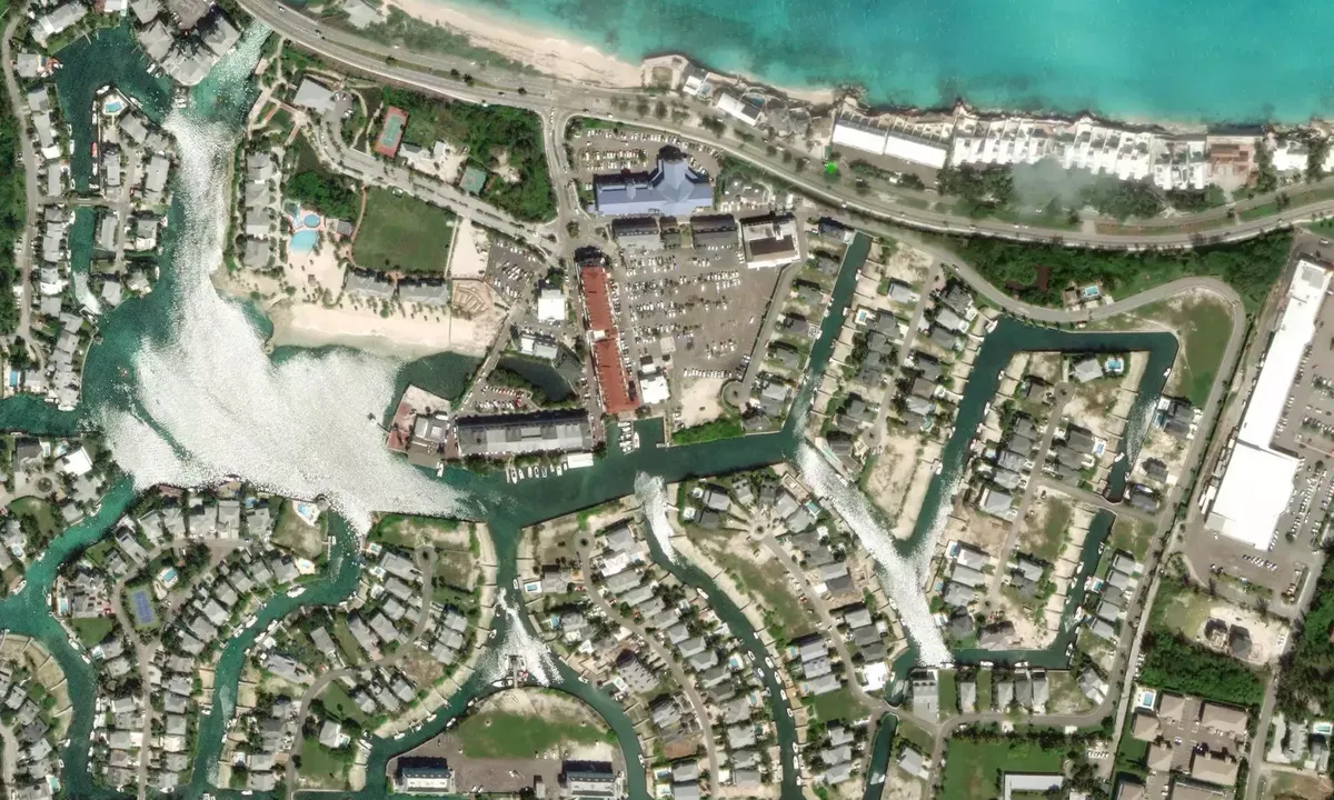 Satelite image of Sandyport Marina