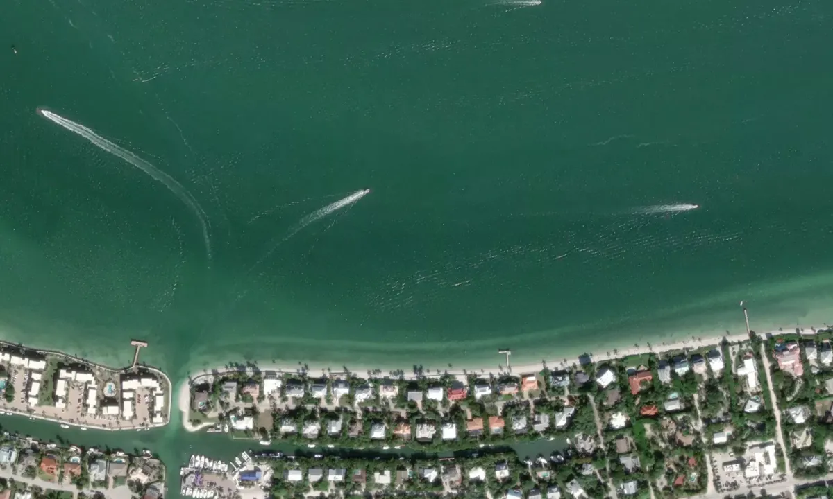 Flyfoto av Sanibel
