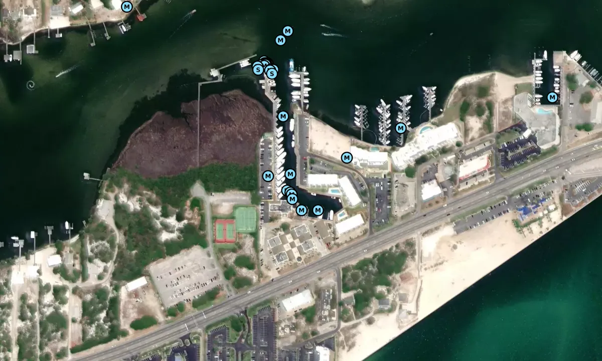 Satelite image of Sanroc Cay Marina