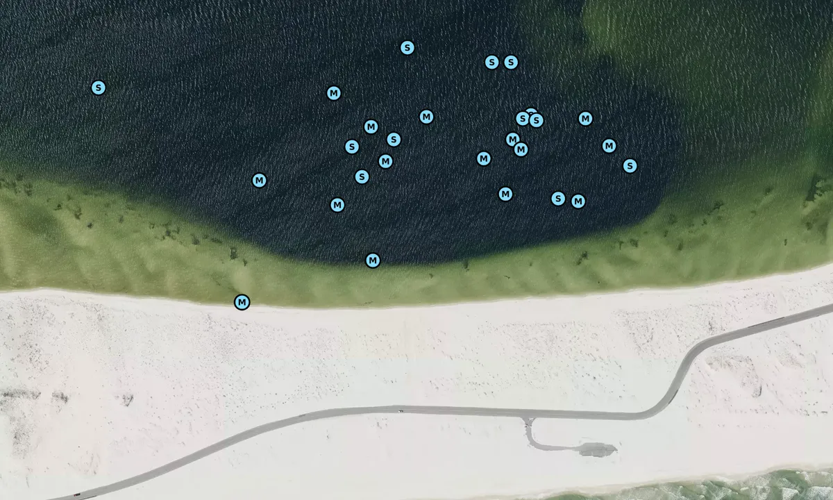 Satelite image of Santa Rosa Island