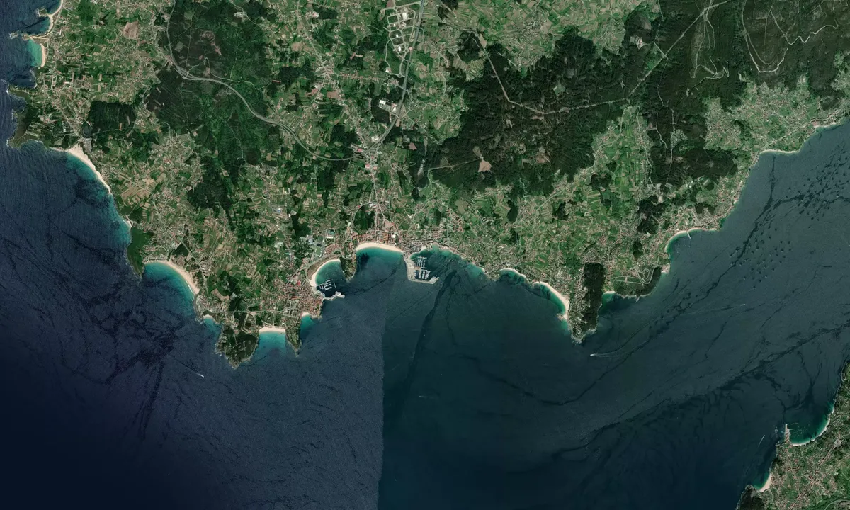 Flyfoto av Sanxenxo Marina