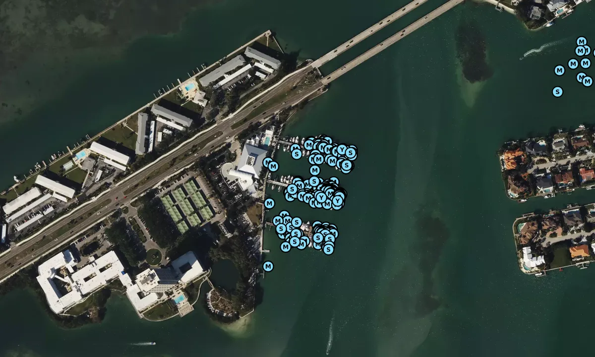 Satelite image of Sarasota Yacht Club - Florida
