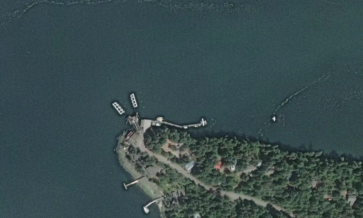 Flyfoto av Saturna Island Public Dock
