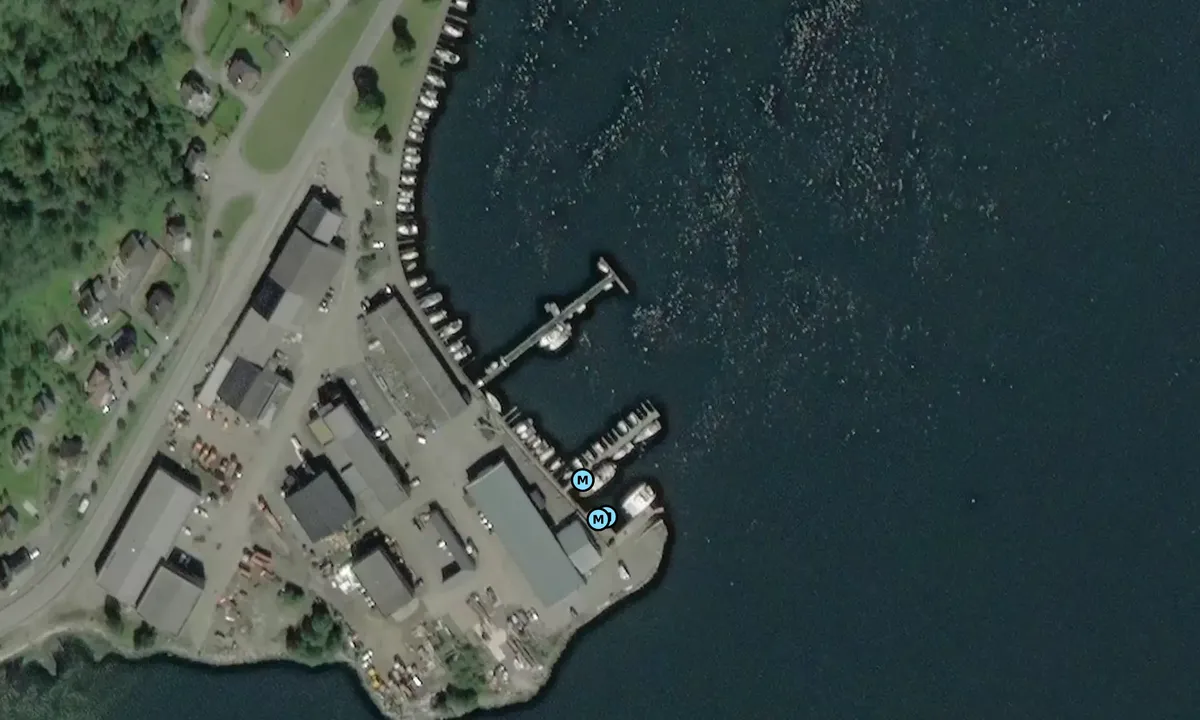 Satelite image of Sauda Motorbåtforening