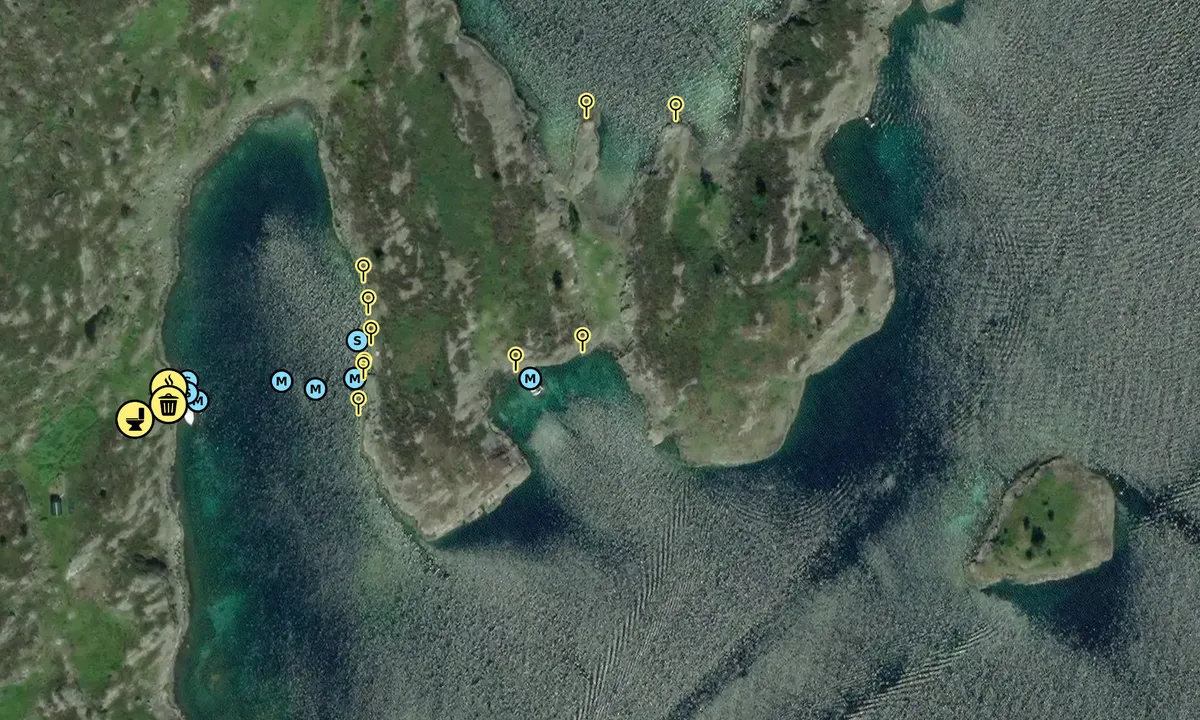 Flyfoto av Sauøy SØ