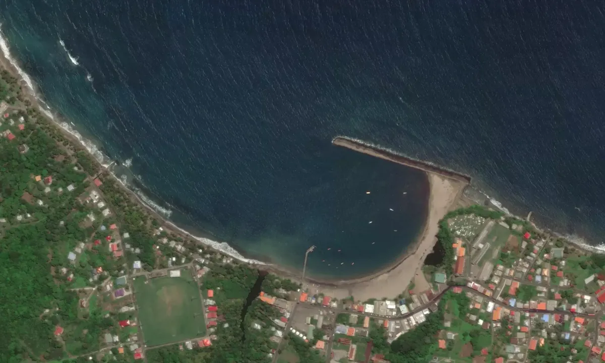 Flyfoto av Sauteurs Bay