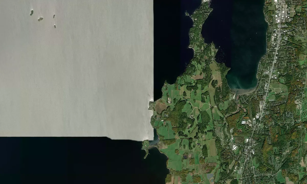 Flyfoto av Saxton Point North