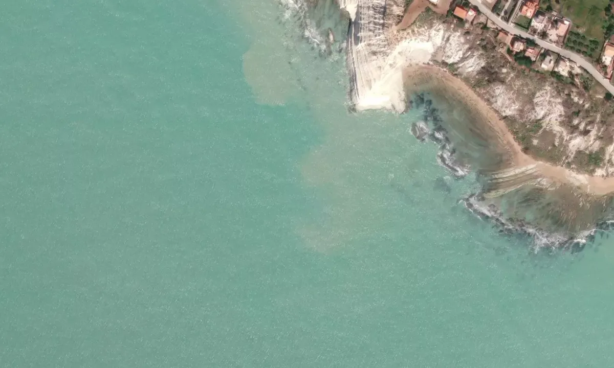 Satelite image of Scala dei Turchi