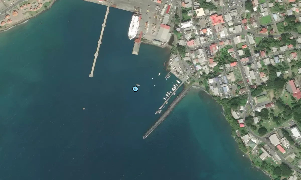 Satelite image of Scarborough - Tobago