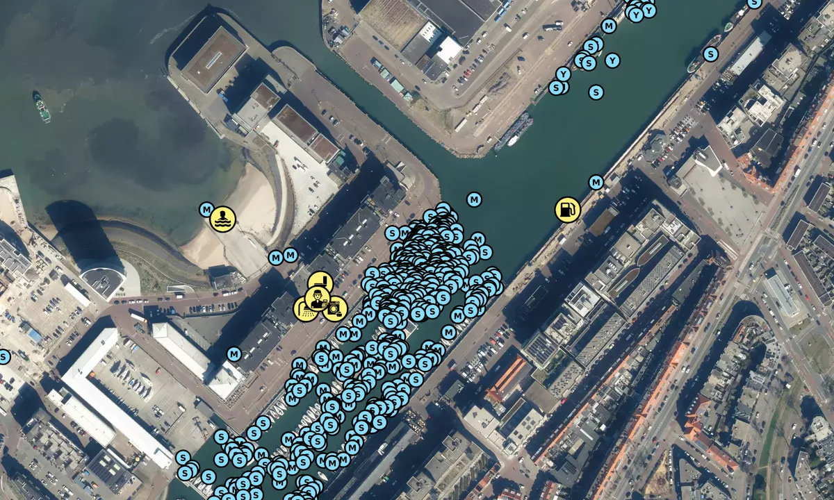 Satelite image of Scheveningen