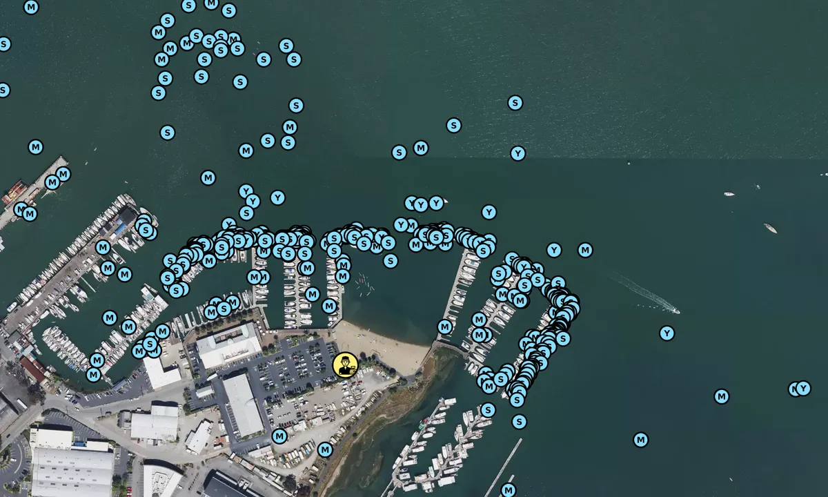 Satelite image of Schoonmaker Point Marina - Sausalito