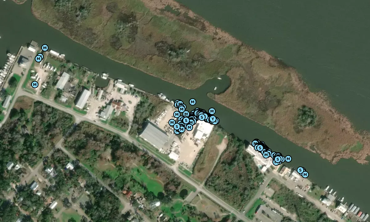 Satelite image of Scipio Creek Marina - Apalachicola
