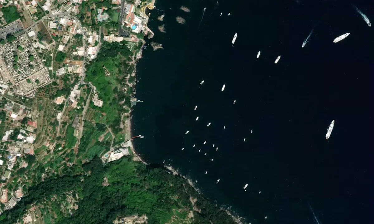 Flyfoto av Scogli Sant'Anna