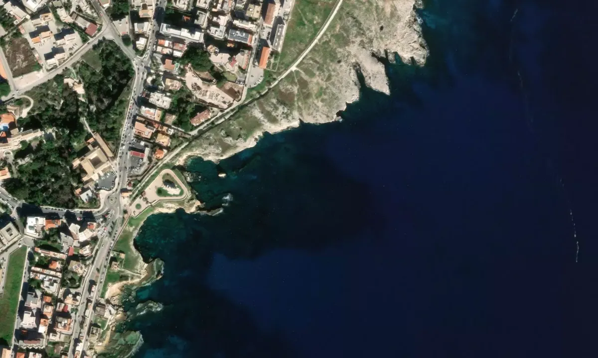 Flyfoto av Scoglio dei Cappuccini