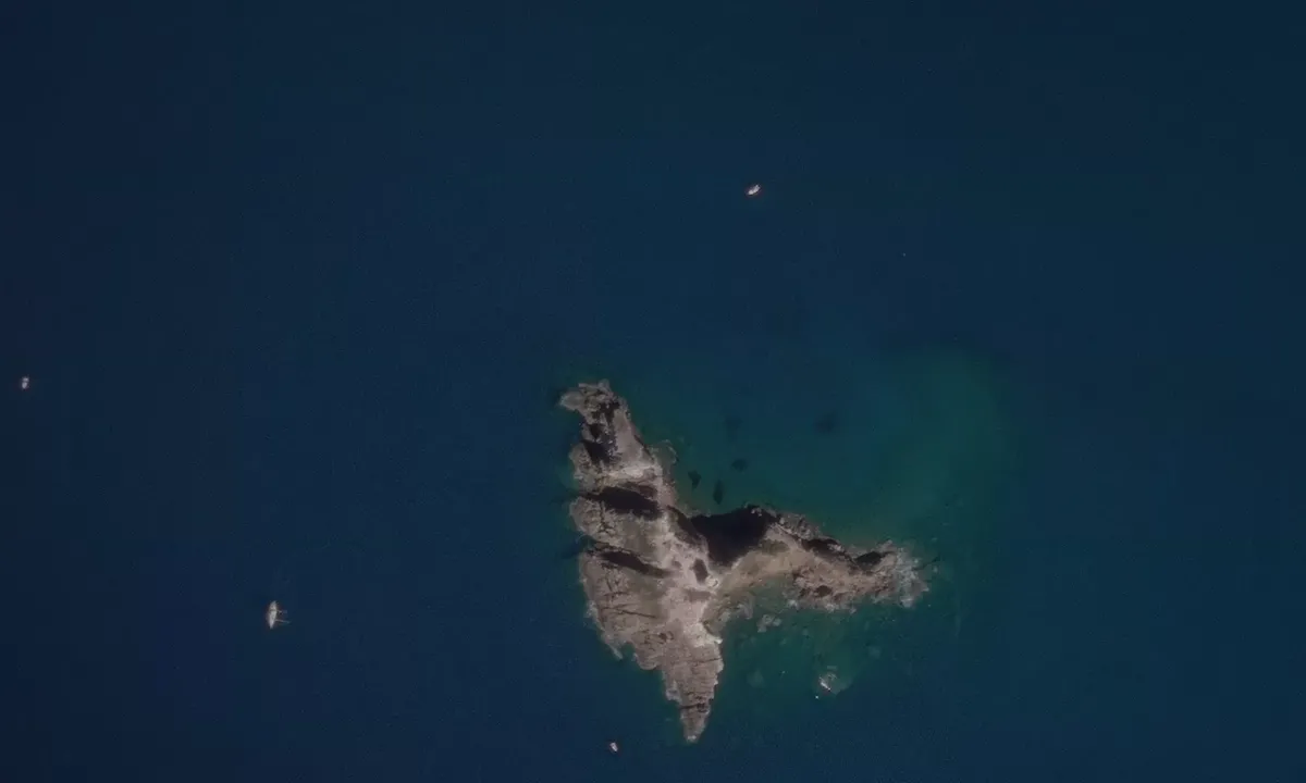 Satelite image of Scoglio dello Sparviero
