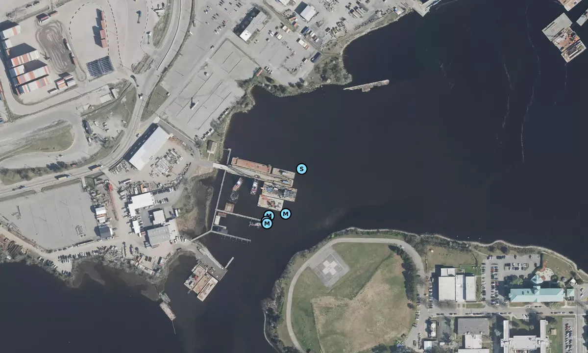Satelite image of Scotts Creek Marina