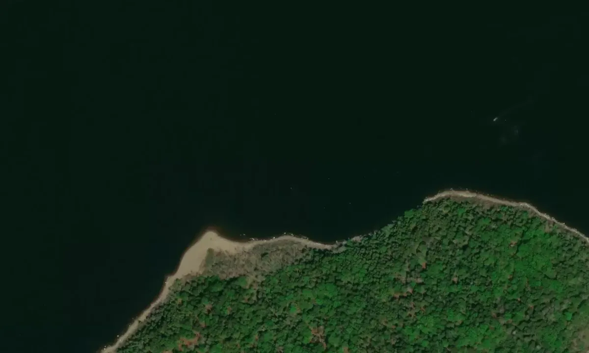 Satelite image of Scouts Beach