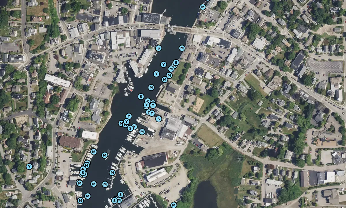 Satelite image of Seaport Marine/Noank Shipyard