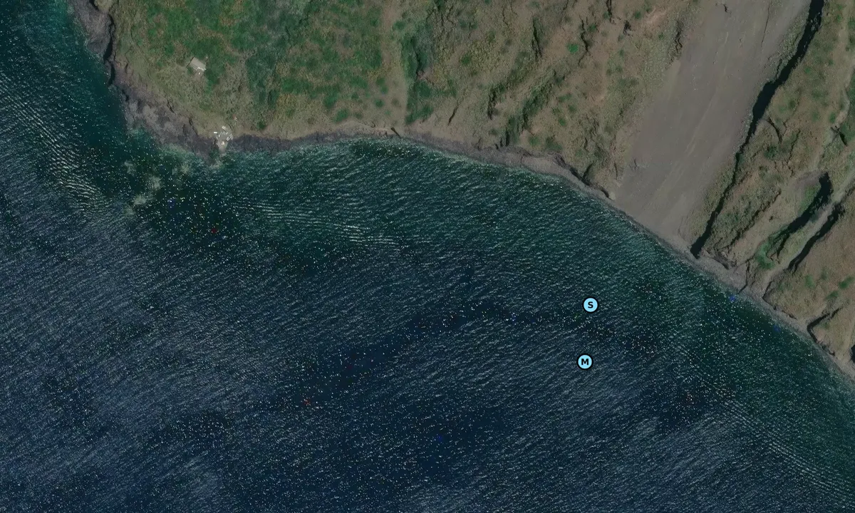 Satelite image of Secche di Lazzaro