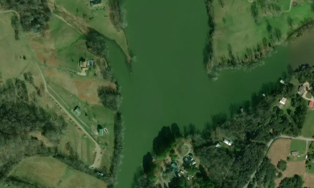 Satelite image of Second Creek