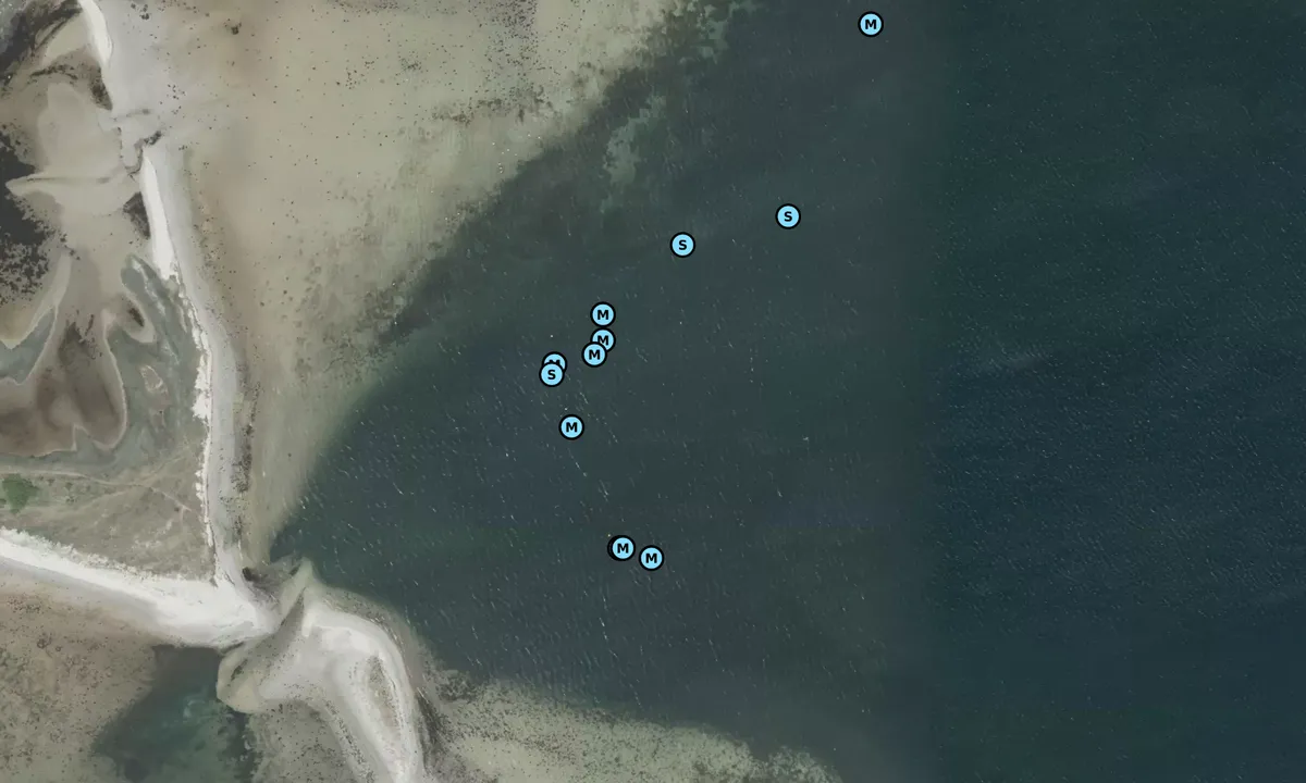 Satelite image of Sejlklubben Bugten Århus bouy