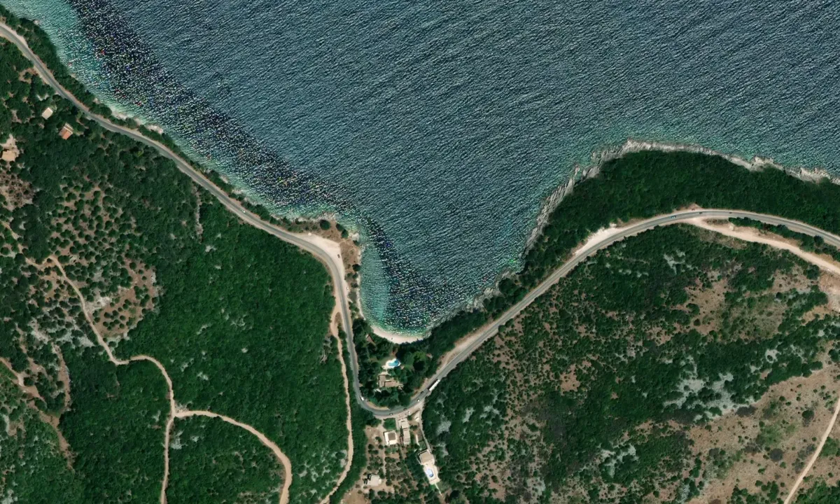 Flyfoto av Seki Bay Beach