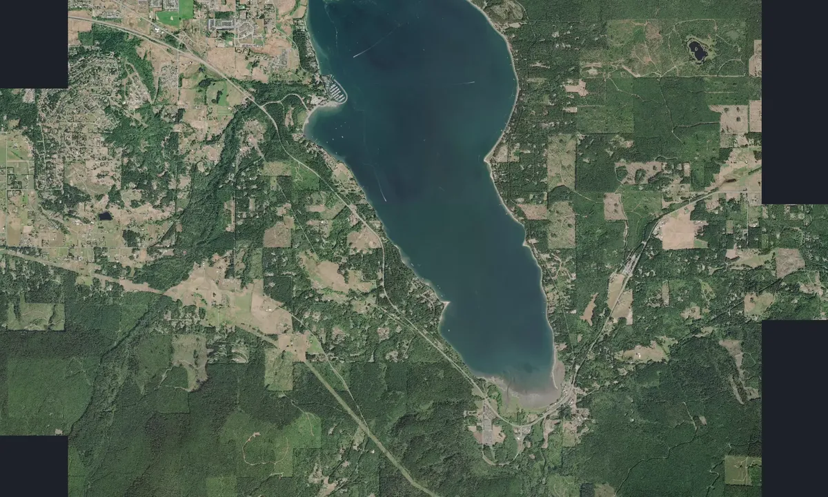 Flyfoto av Sequim Bay State Park