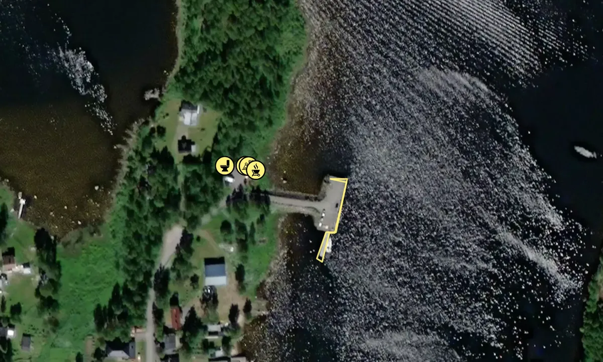Satelite image of Seskarö m. Sorttisviken