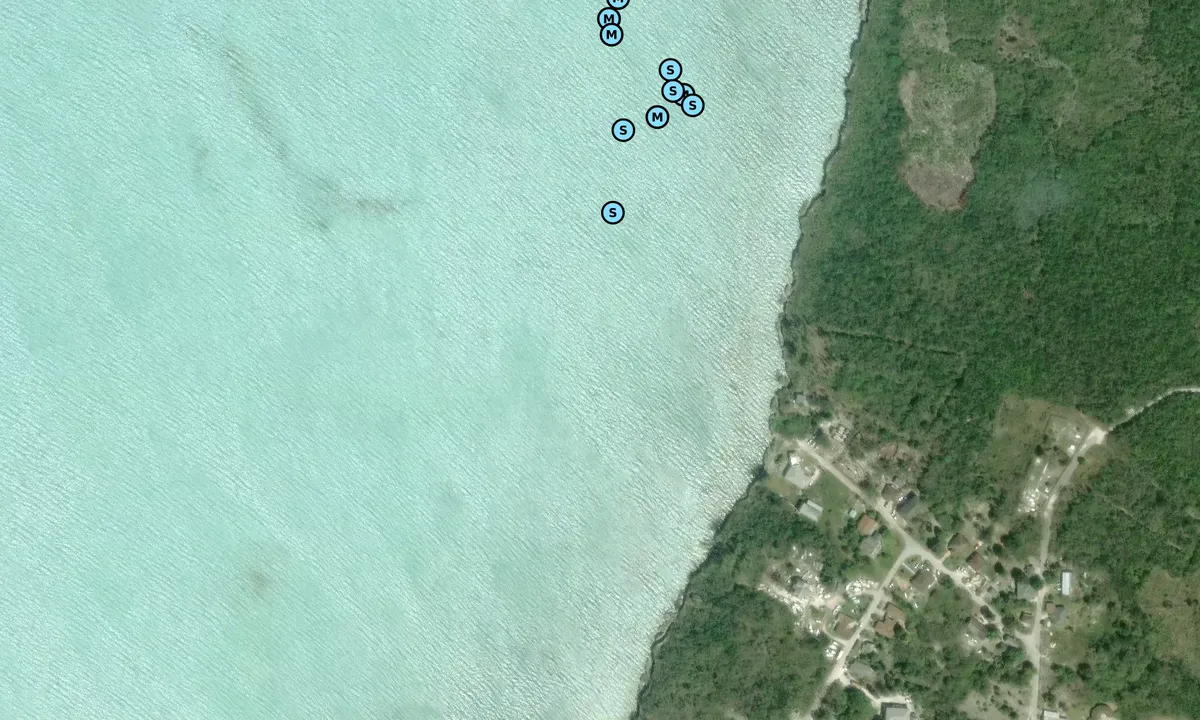 Satelite image of Settlement Bluff