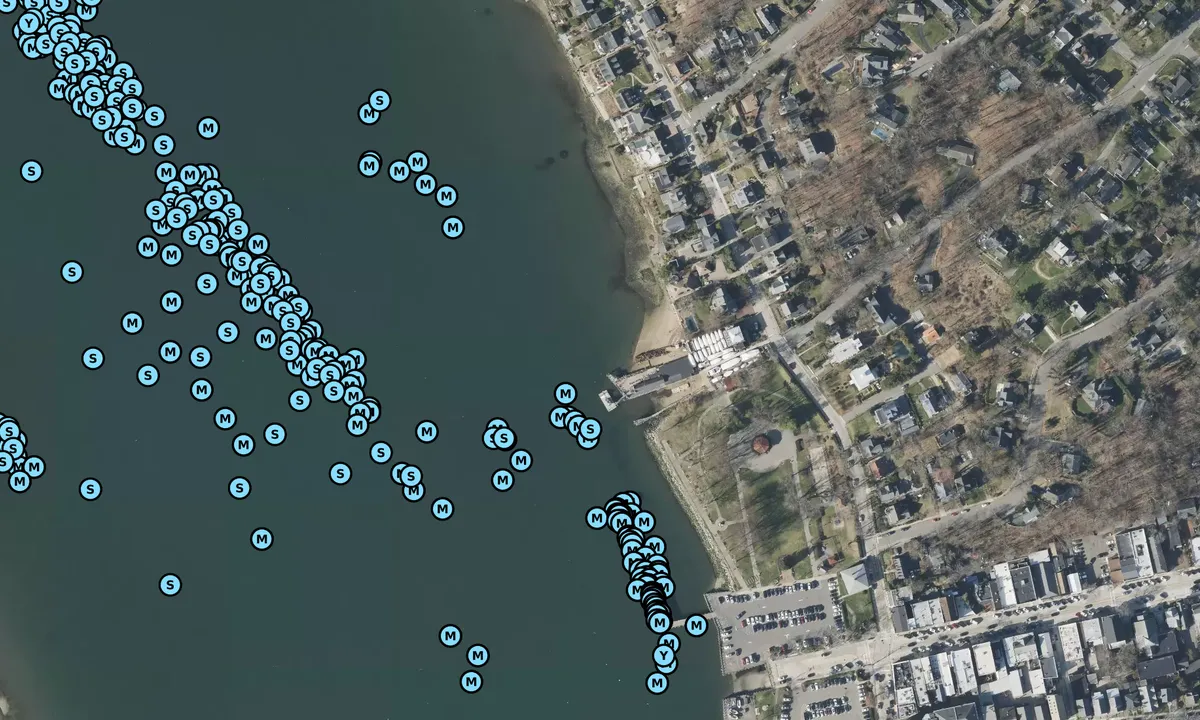 Satelite image of Seymour's Boatyard - Northport