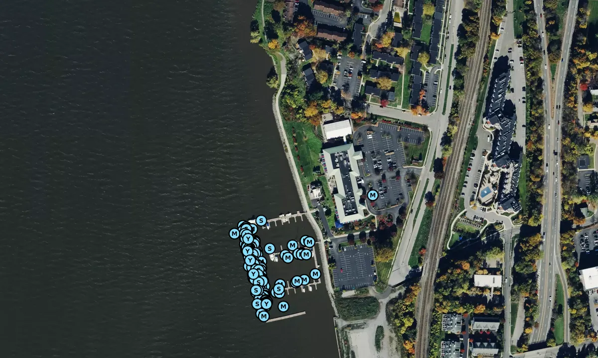 Satelite image of Shadows Marina