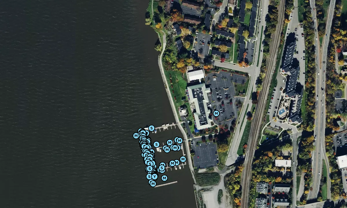 Satelite image of Shadows Marina