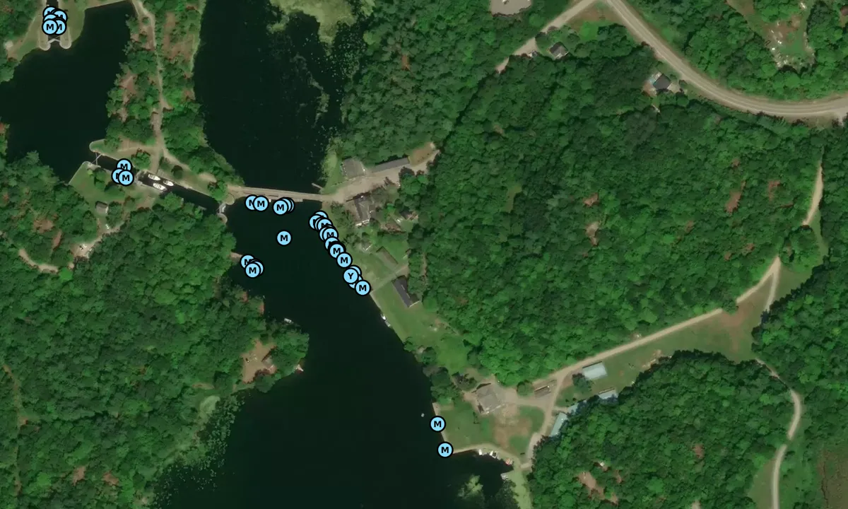Satelite image of Shangri-La Lodge and Marina