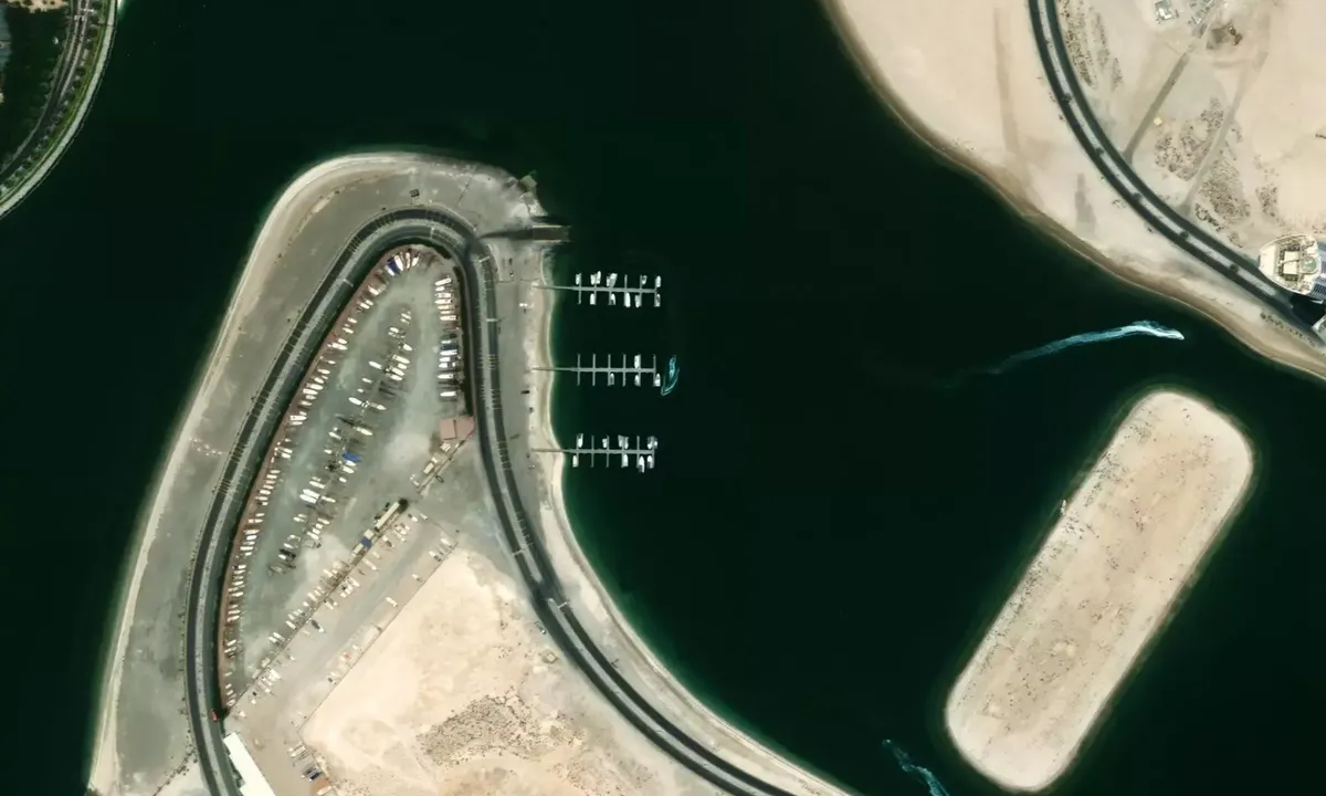 Satelite image of Sharjah Fishing Boat Marina