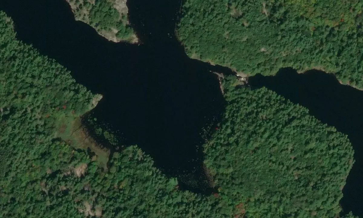 Satelite image of Shawanaga End Bay