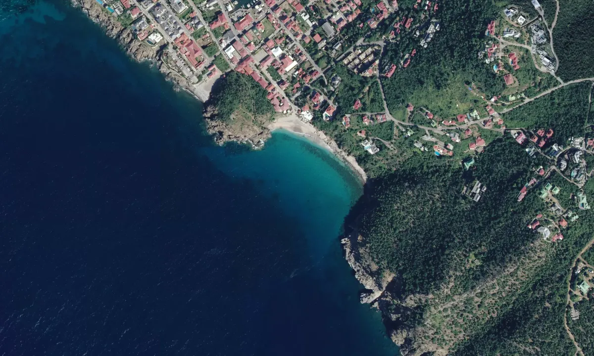 Flyfoto av Shell Beach 1