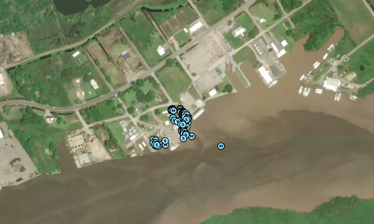 Satelite image of Shell Morgan Landing