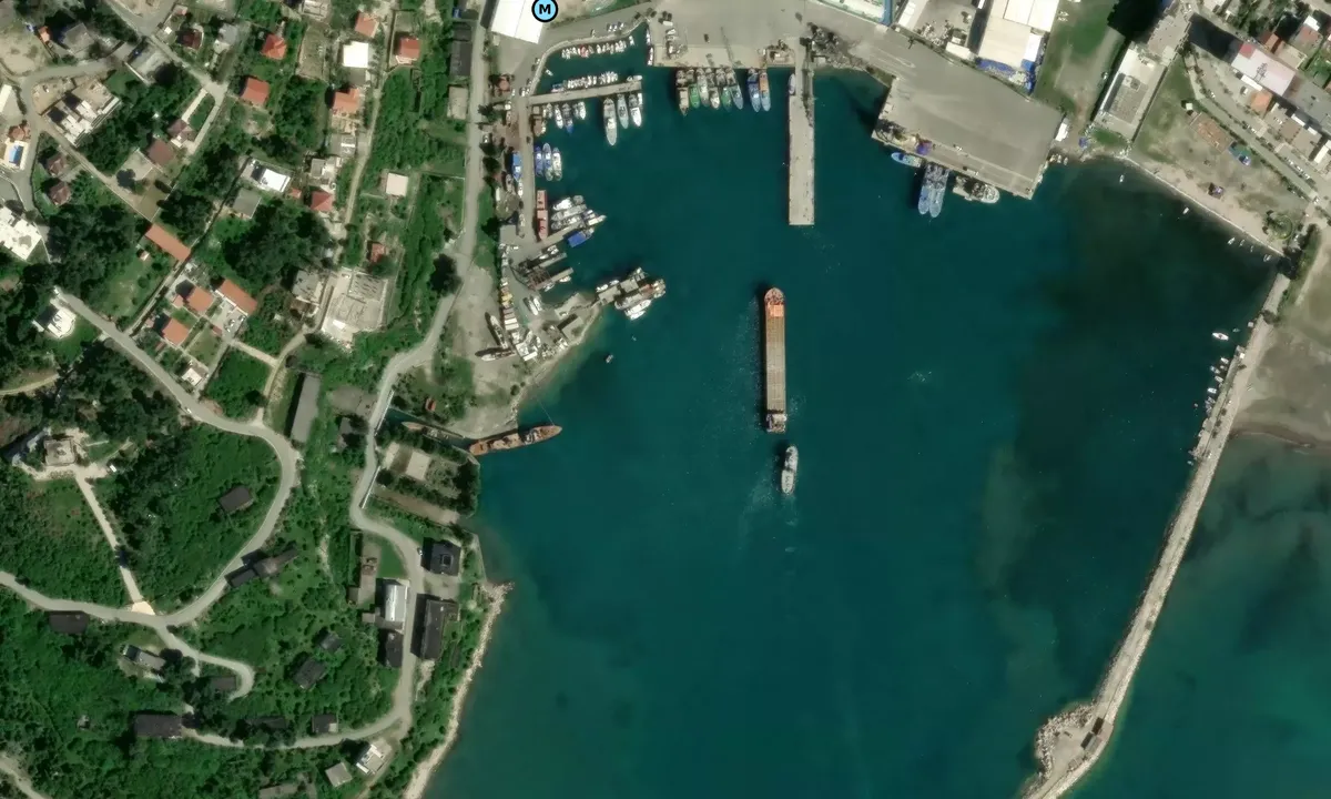 Satelite image of Shengjin Harbor