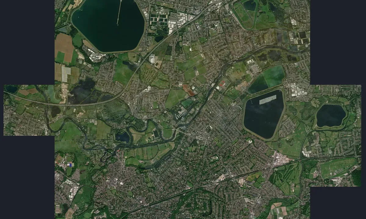 Flyfoto av Shepperton Marina - Surrey