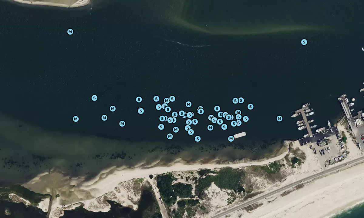 Satelite image of Shinnecock Inlet