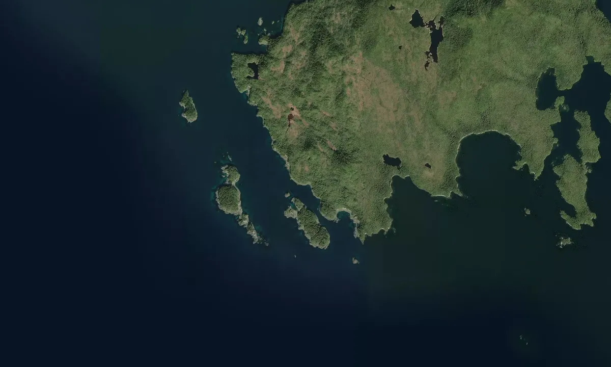 Flyfoto av Ship Island Passage Bight