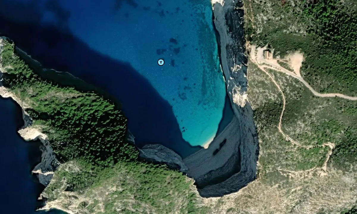 Satelite image of Shipwreck Beach