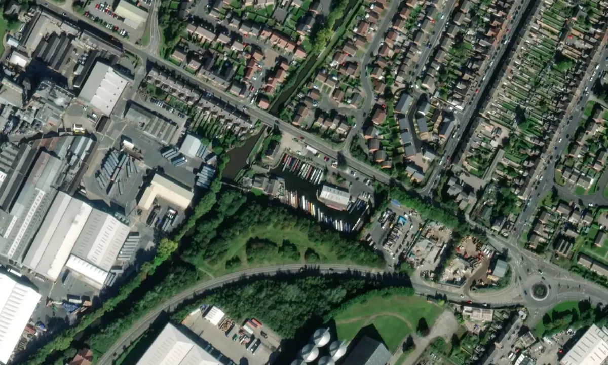Satelite image of Shobnall Marina