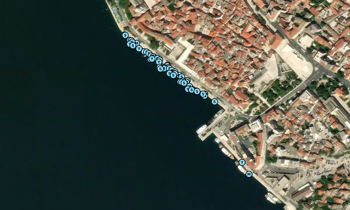 Satelite image of Sibenik Town Quay 1