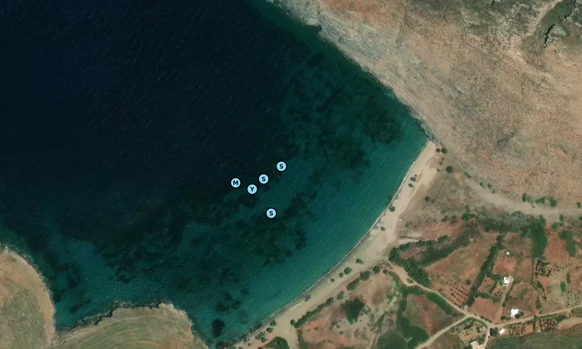 Satelite image of Sikamia Beach